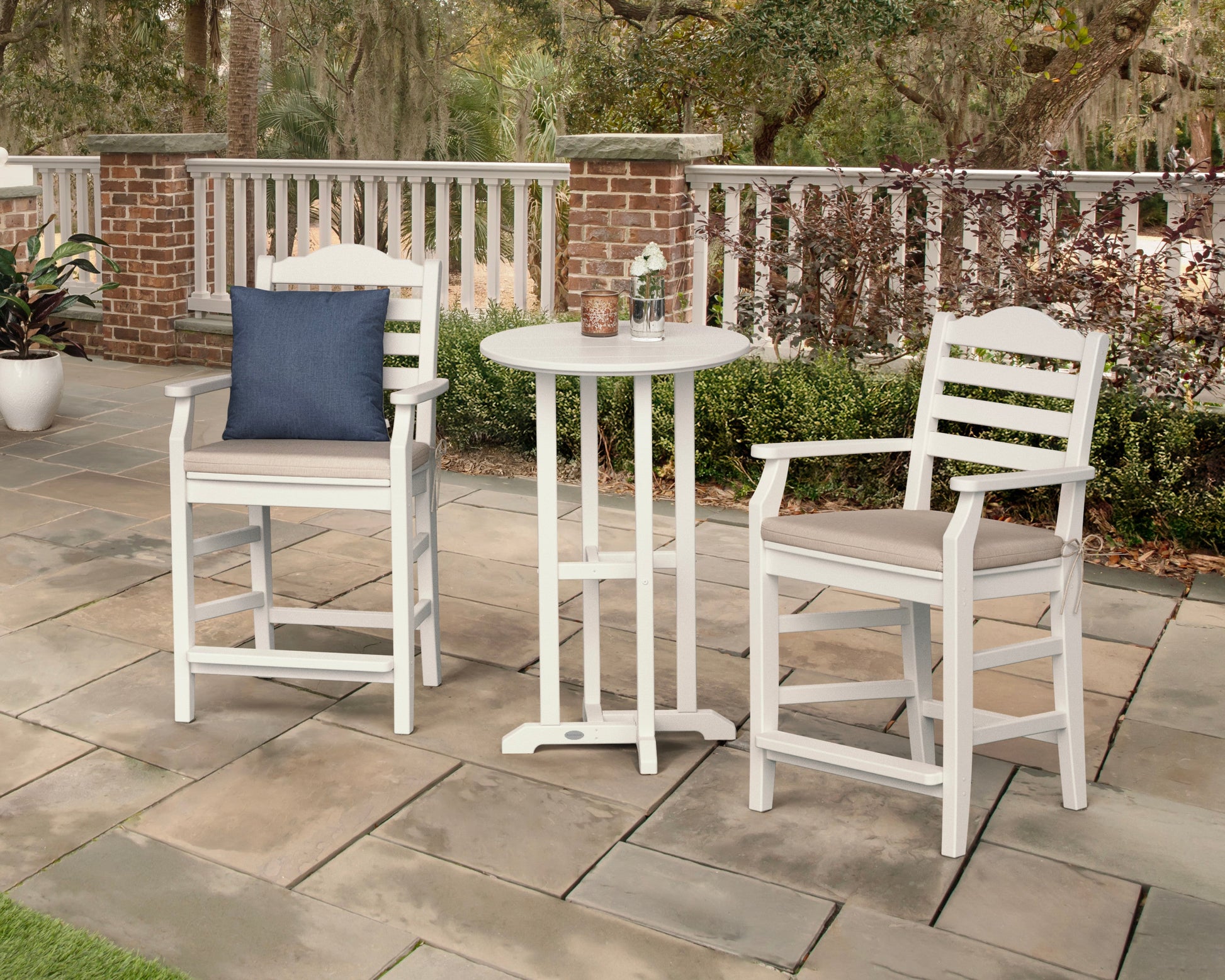POLYWOOD Savannah 3-Piece Farmhouse Counter Set