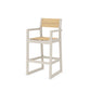 POLYWOOD EDGE Sling Bar Arm Chair — Sand / Dupioni Apricot Sling