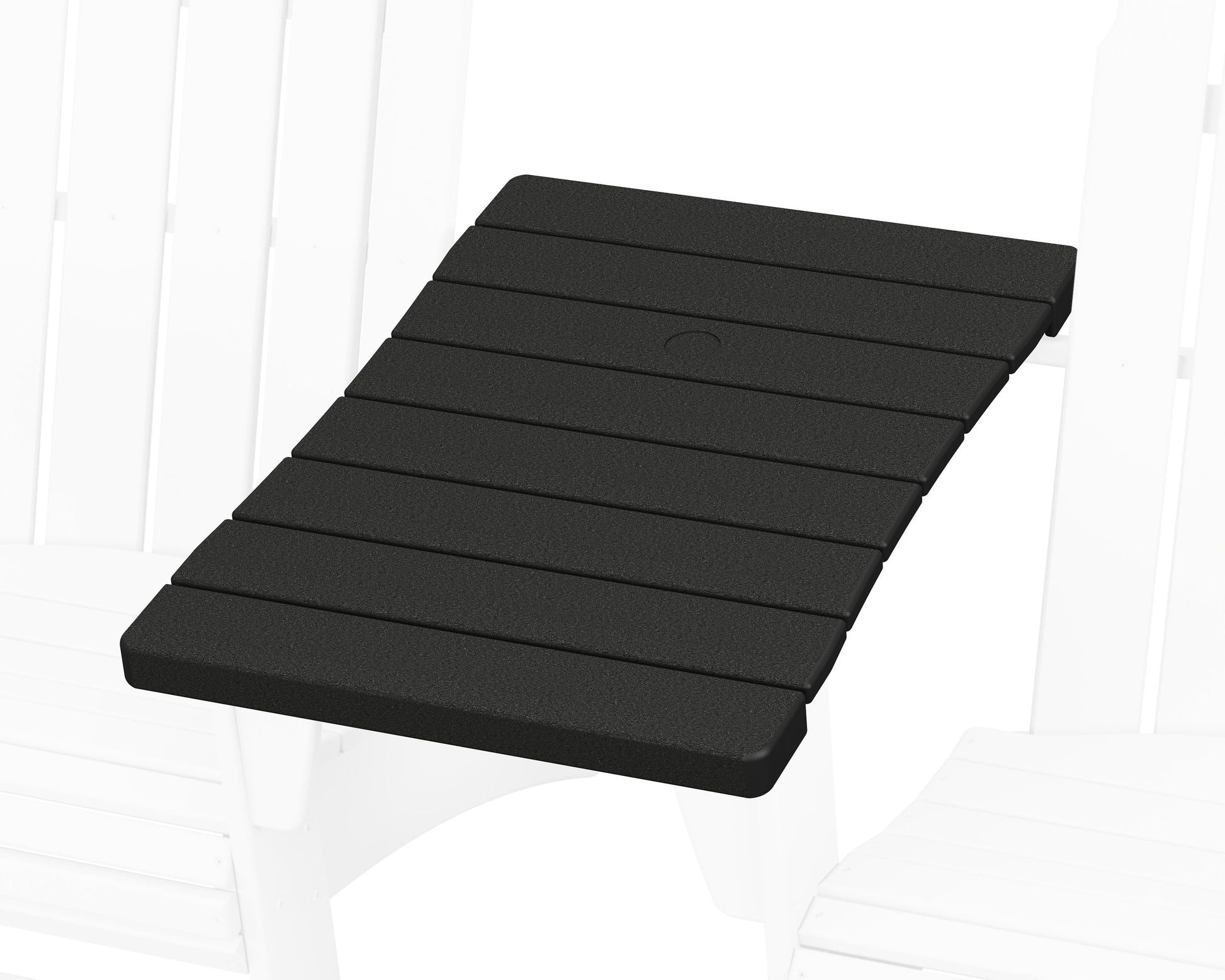 POLYWOOD 600 Series Straight Adirondack Connecting Table — Black