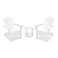 POLYWOOD South Beach 3-Piece Folding Adirondack Set FREE SHIPPING