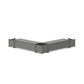 POLYWOOD 60" Nautical Straight Double Planter Storage Bench Set