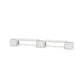 POLYWOOD 48" Vineyard Straight Double Planter Bench Set — White