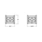 POLYWOOD Chinoiserie Large Square Planter Box