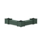 POLYWOOD 48" Nautical L- Shaped Planter Storage Bench Corner Set- Large — Green