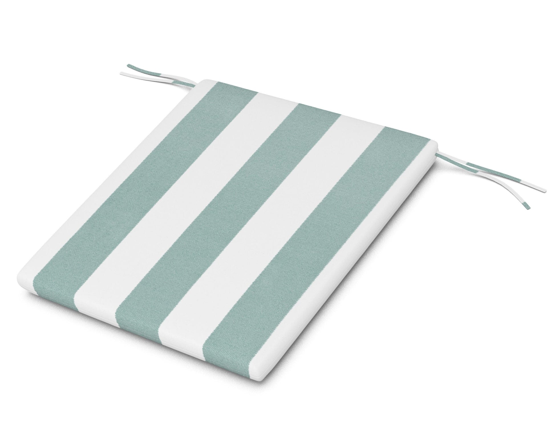 POLYWOOD AL100 Seat Pad — Cabana Stripe Glacier Spa