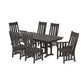 POLYWOOD Acadia 7-Piece Farmhouse Dining Set — Vintage Coffee