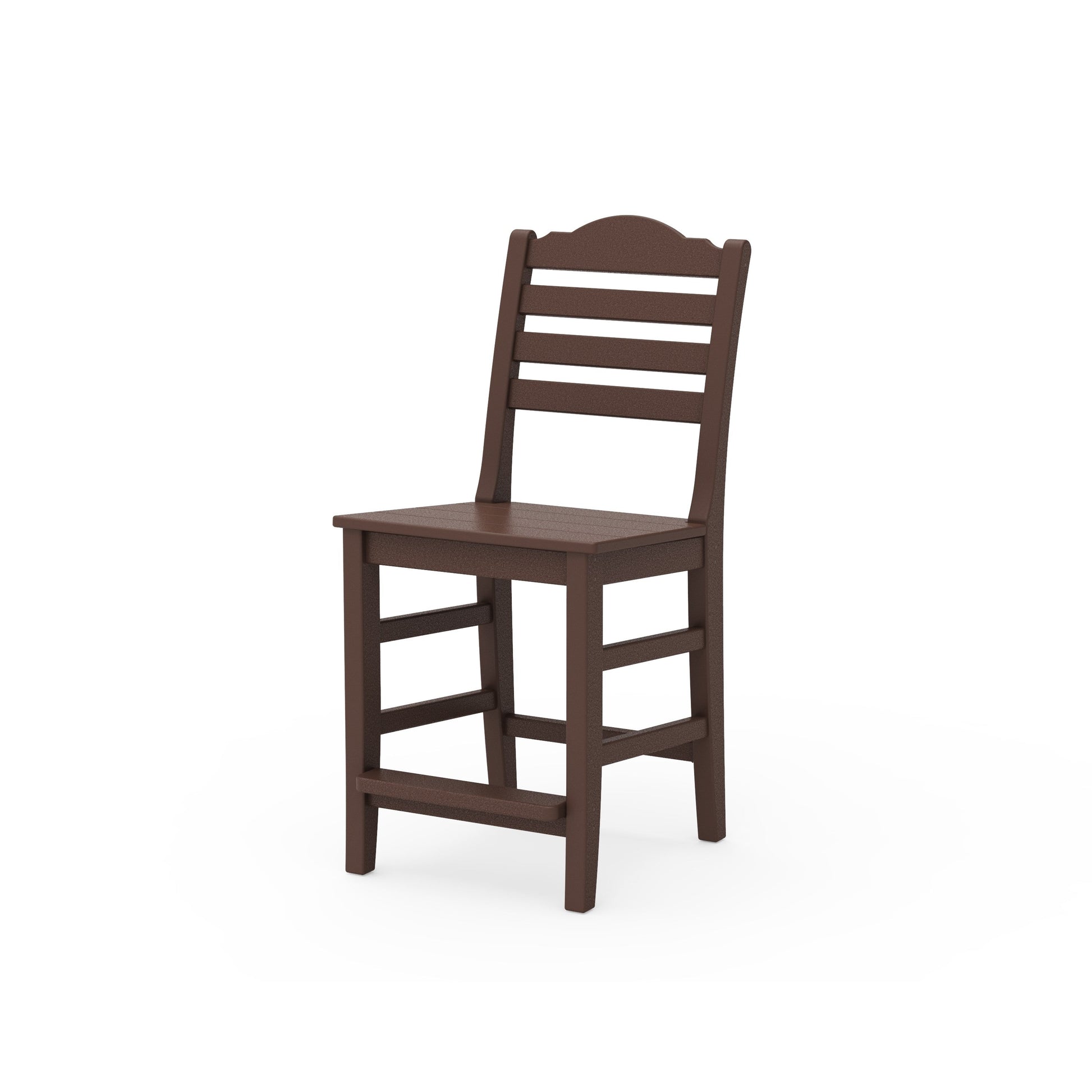 POLYWOOD Savannah Counter Side Chair — Mahogany