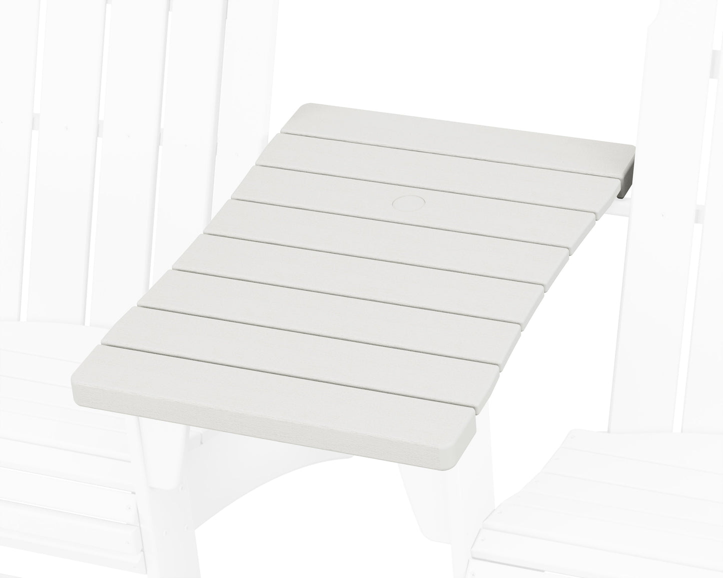 POLYWOOD 600 Series Straight Adirondack Connecting Table — Vintage White