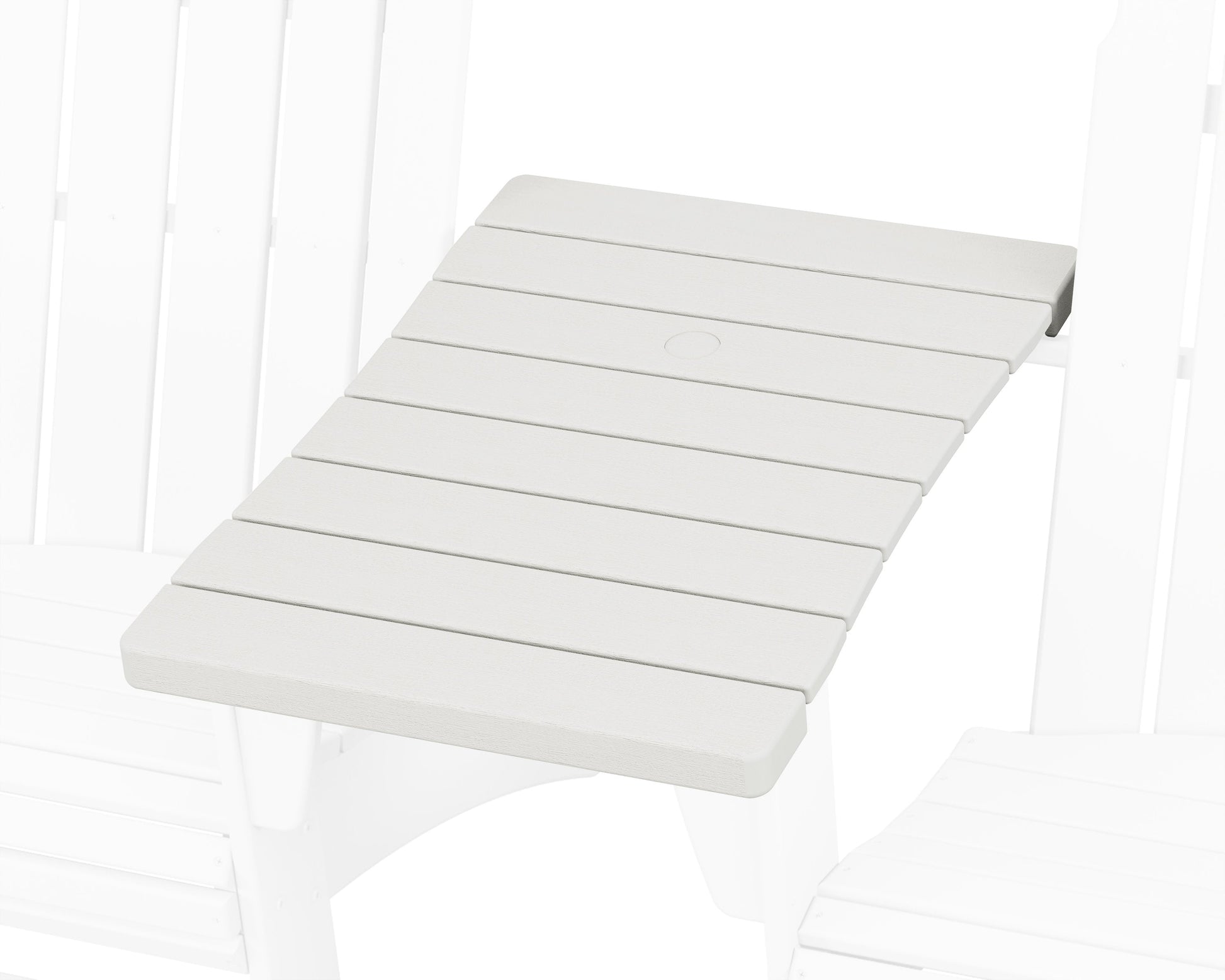 POLYWOOD 600 Series Straight Adirondack Connecting Table — Vintage White