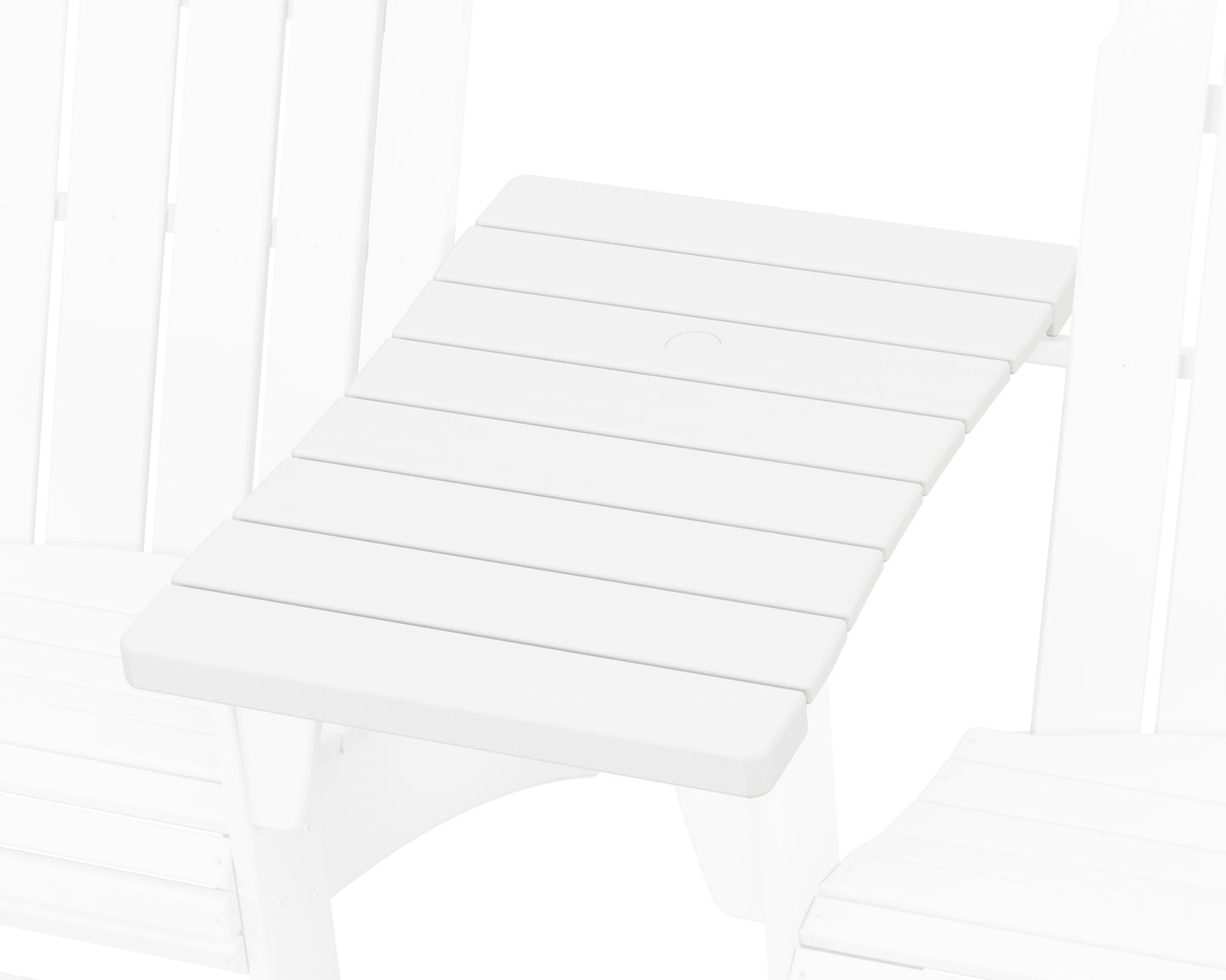 POLYWOOD 600 Series Straight Adirondack Connecting Table — White