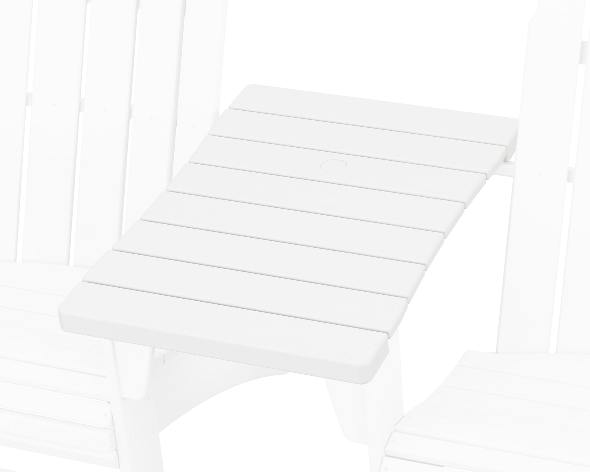 POLYWOOD 600 Series Straight Adirondack Connecting Table — White