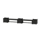 POLYWOOD 48" Vineyard Straight Double Planter Bench Set - Large — Black