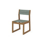 POLYWOOD EDGE Sling Dining Side Chair — Natural / Dupioni Sea Mist Sling