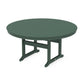 POLYWOOD 60" Round Farmhouse Dining Table — Green