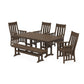 POLYWOOD Acadia 6-Piece Farmhouse Dining Set with Bench — Kona
