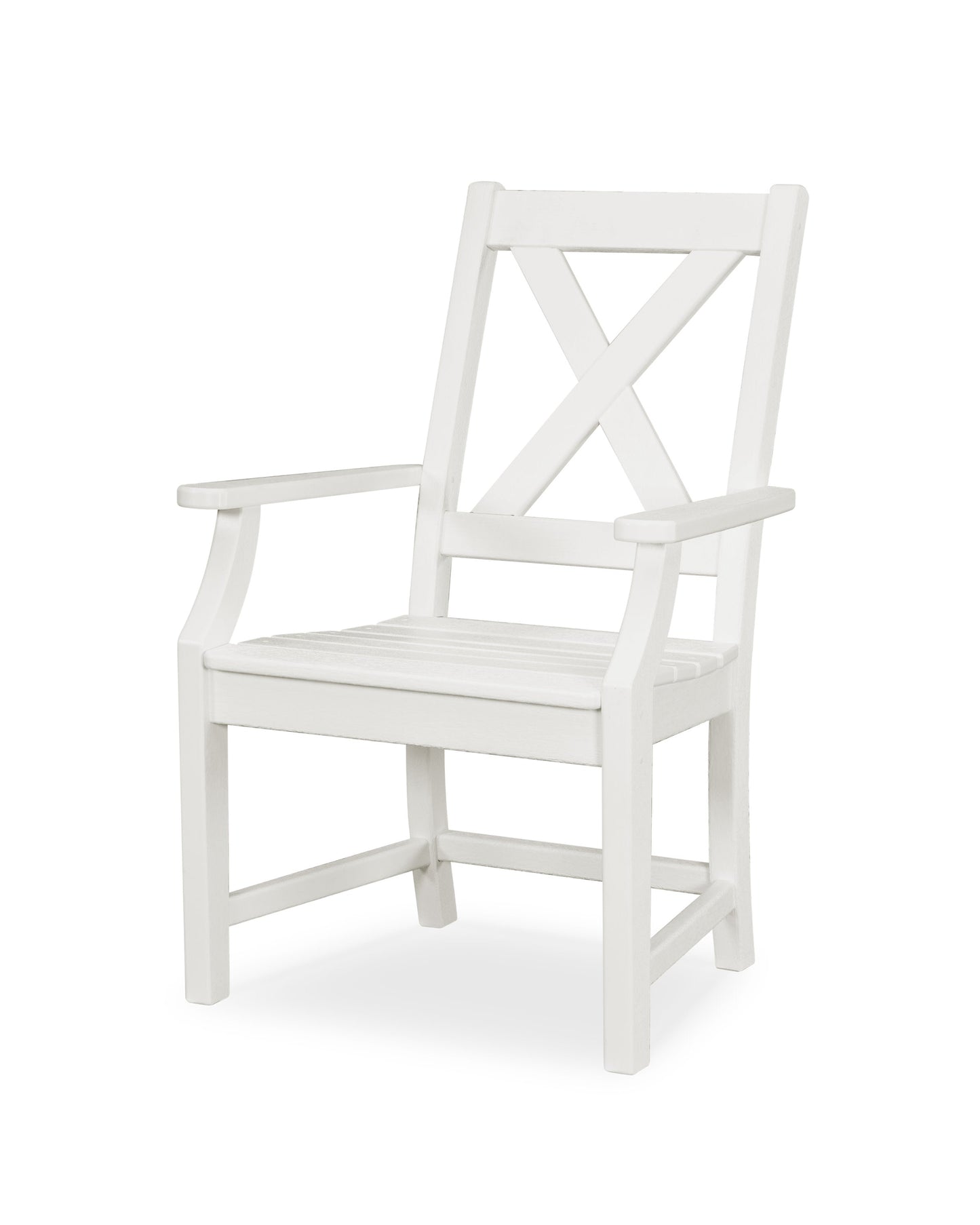 POLYWOOD Braxton Dining Arm Chair — White