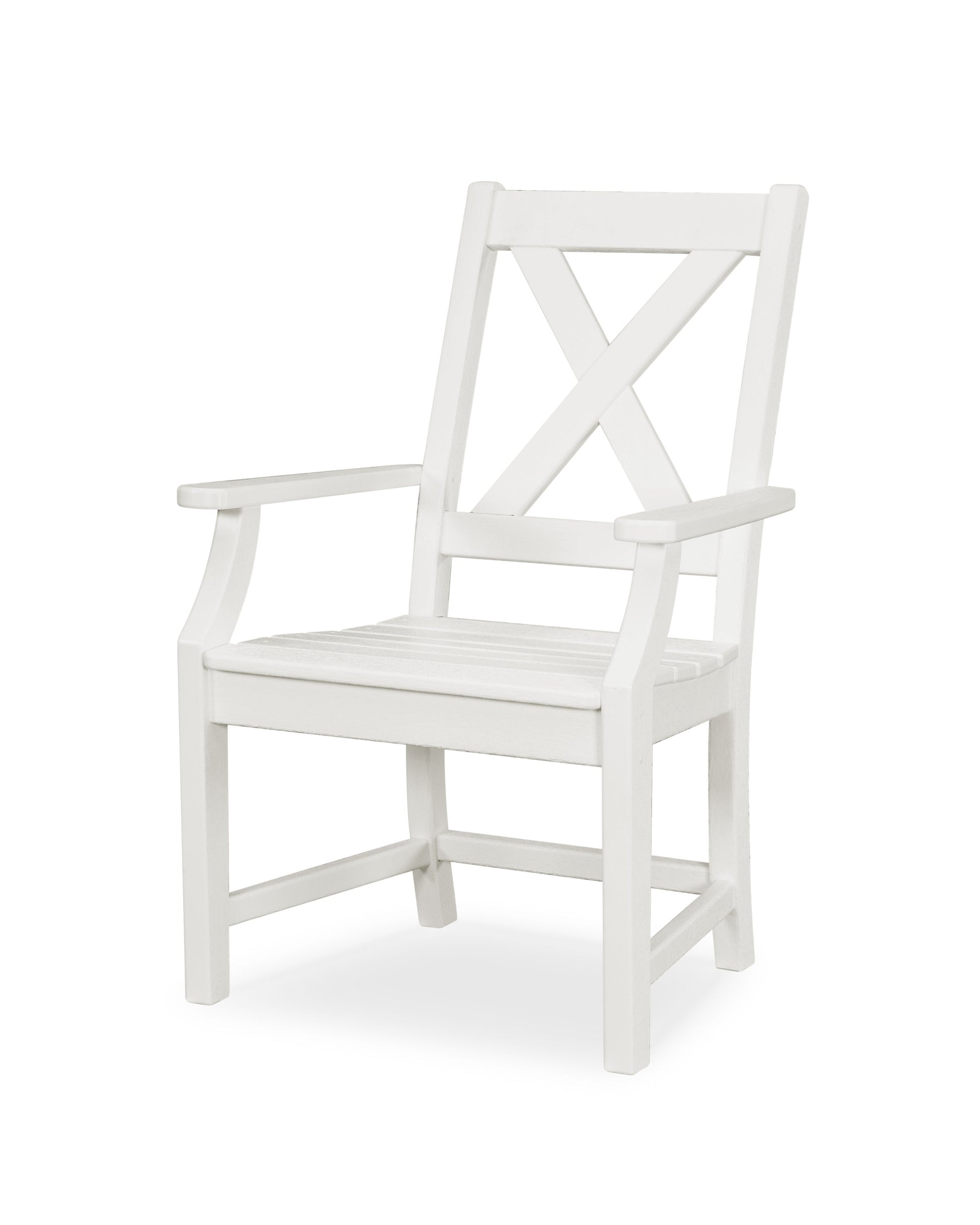 POLYWOOD Braxton Dining Arm Chair — White