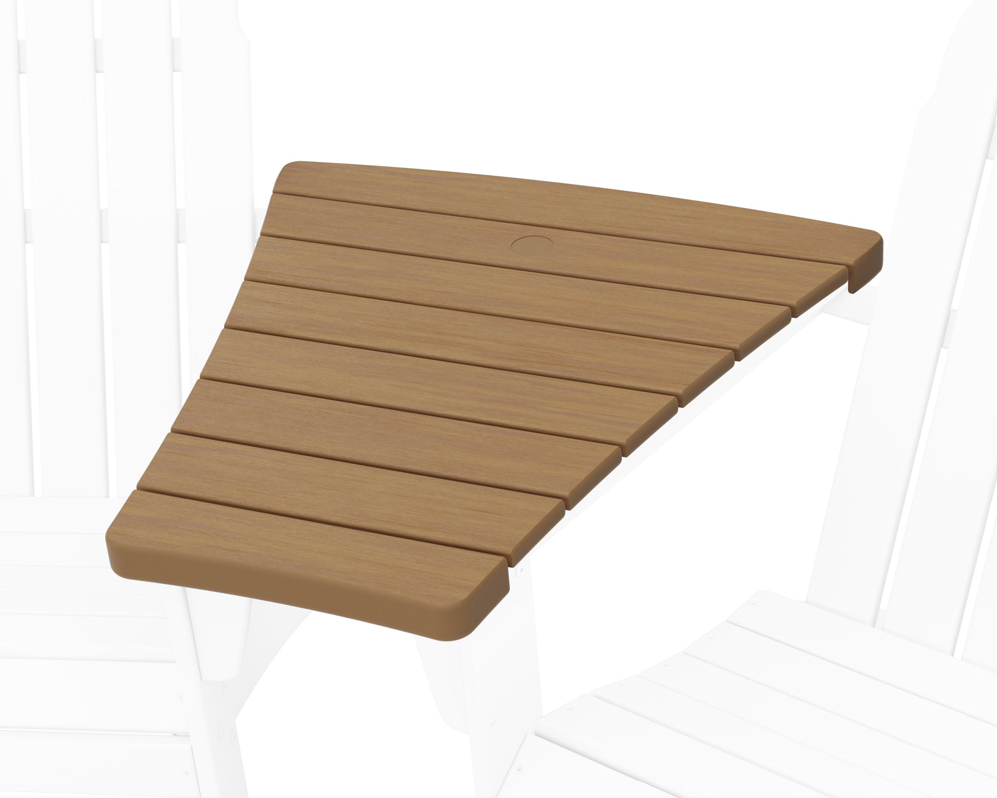 POLYWOOD 400 Series Angled Adirondack Connecting Table — Natural