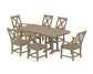 POLYWOOD Braxton 7-Piece Farmhouse Dining Set — Vintage Sahara
