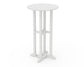 POLYWOOD 24" Round Farmhouse Bar Bistro Table — Vintage White