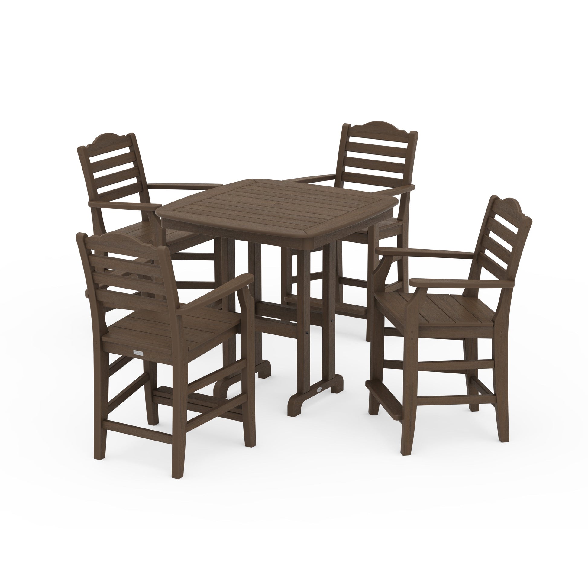 POLYWOOD Savannah 5-Piece Counter Set — Kona