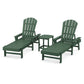 POLYWOOD South Beach Chaise 3-Piece Set FREE SHIPPING