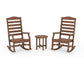 POLYWOOD Savannah 3-Piece Rocking Chair Set — Teak