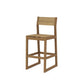 POLYWOOD EDGE Sling Bar Side Chair — Natural / Burlap Sling