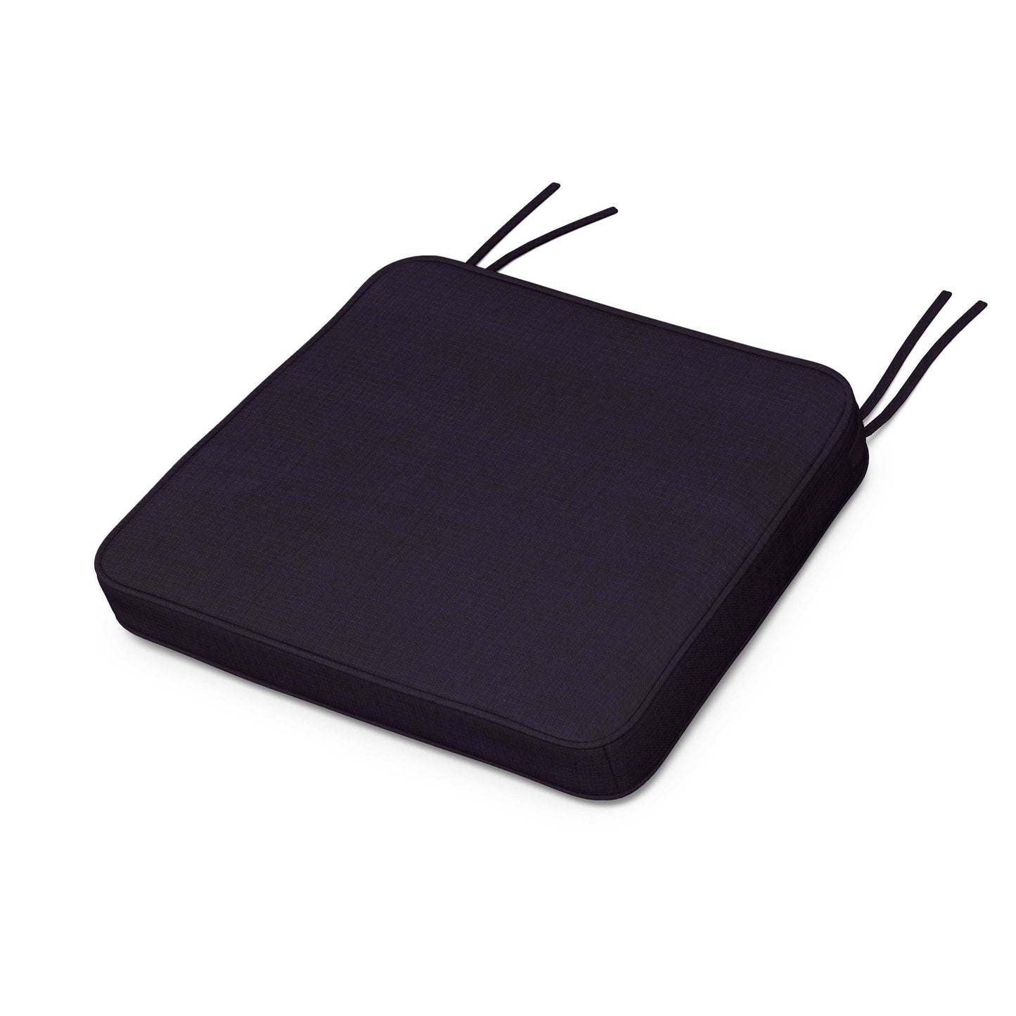 POLYWOOD Chinoiserie Arm Chair Seat Cushion — Navy Linen