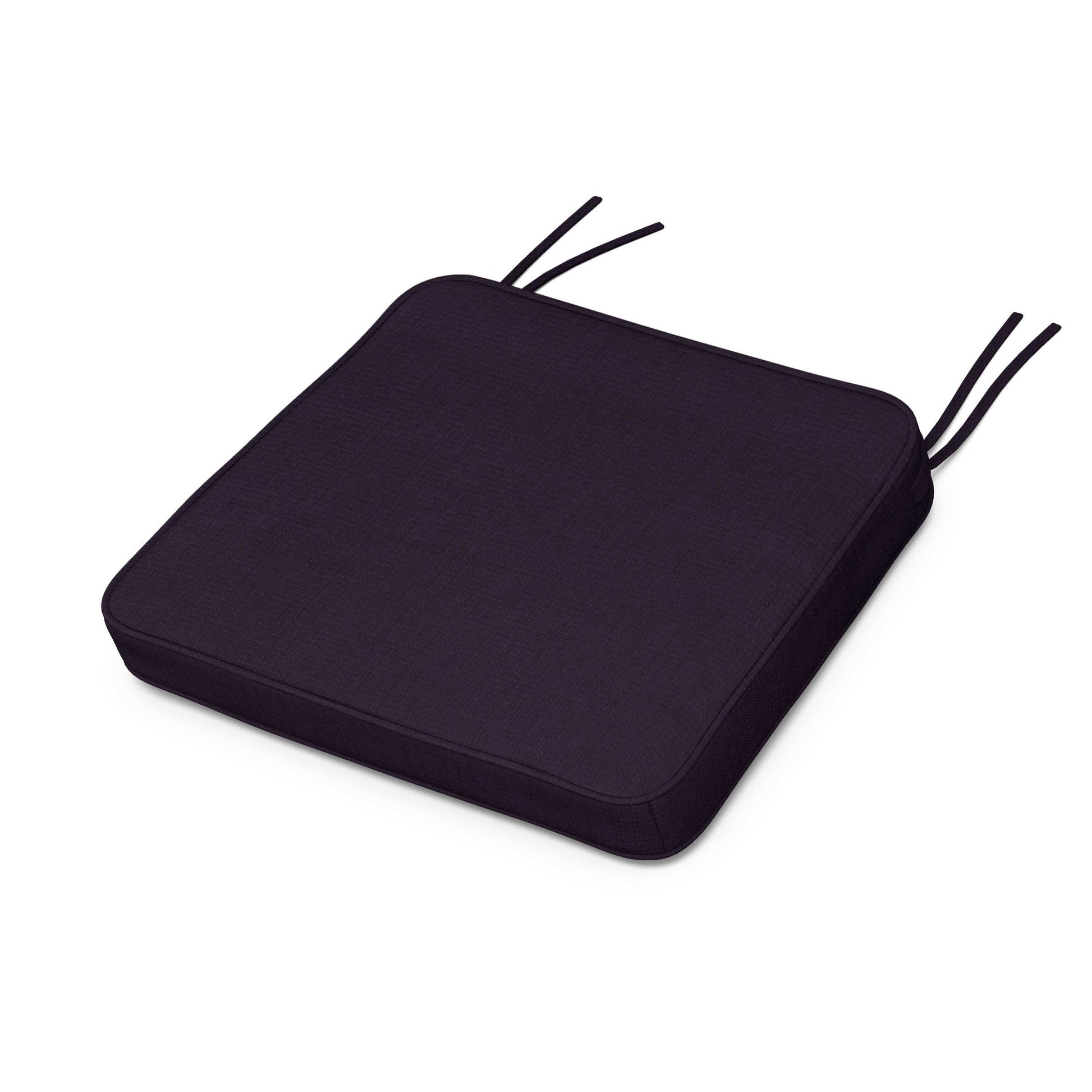 POLYWOOD Chinoiserie Arm Chair Seat Cushion — Navy Linen