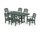 POLYWOOD Savannah 7-Piece Farmhouse Dining Set — Green