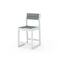 POLYWOOD EDGE Sling Counter Side Chair — White / Dupioni Sea Mist Sling