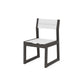 POLYWOOD EDGE Sling Dining Side Chair — Vintage Coffee / White Sling
