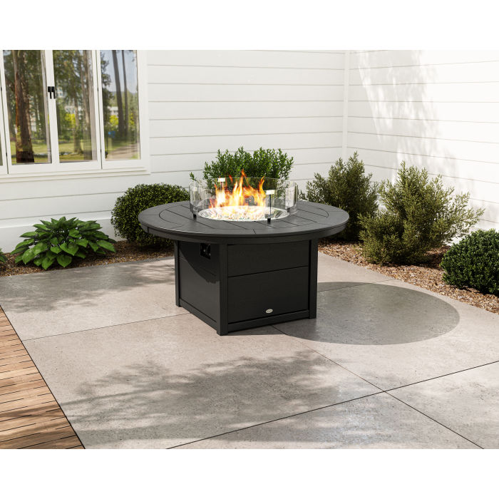 POLYWOOD Round 48" Fire Pit Table FREE SHIPPING