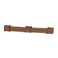 POLYWOOD 60" Nautical Straight Double Planter Storage Bench Set- Large — Teak