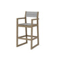 POLYWOOD EDGE Sling Bar Arm Chair — Vintage Sahara / Metallic Sling