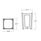 POLYWOOD Country Living Large Tapered Square Planter Box