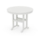 POLYWOOD 36" Round Farmhouse Dining Table — Vintage White