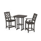 POLYWOOD Chinoiserie 3-Piece Counter Set — Vintage Coffee