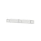 POLYWOOD 48" Nautical Straight Double Planter Storage Bench Set — White
