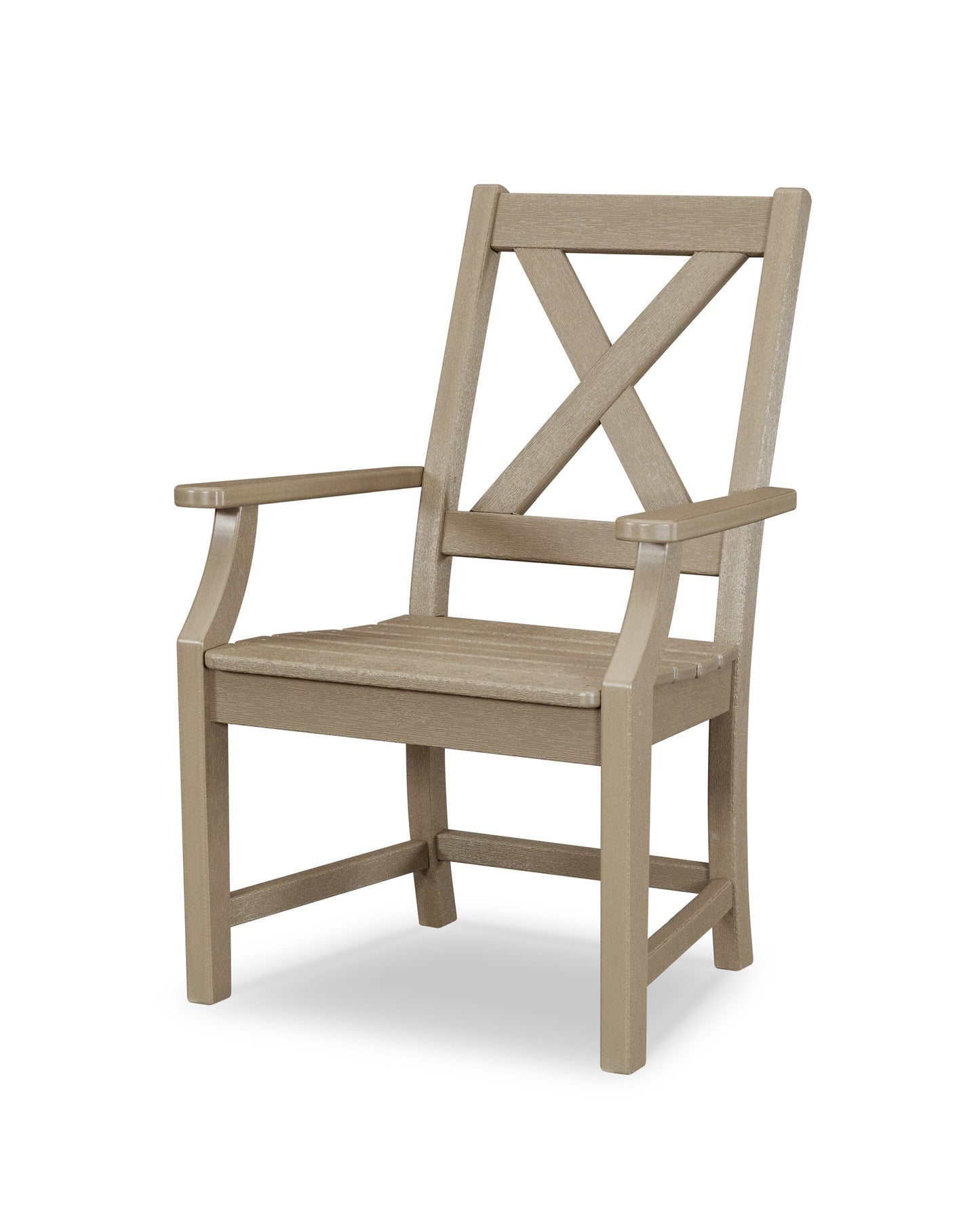 POLYWOOD Braxton Dining Arm Chair — Vintage Sahara