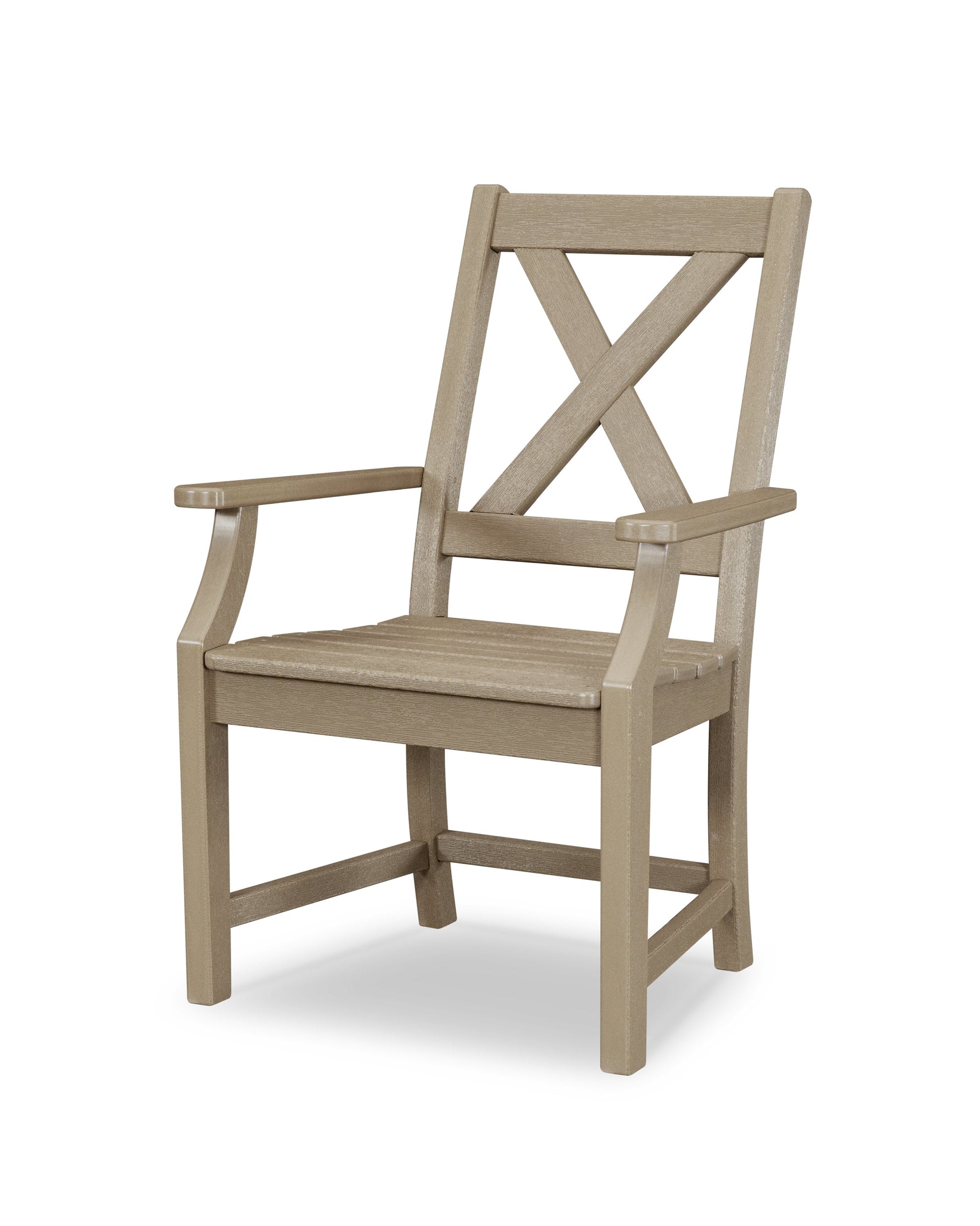 POLYWOOD Braxton Dining Arm Chair — Vintage Sahara