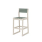 POLYWOOD EDGE Sling Bar Side Chair — Sand / Dupioni Sea Mist Sling