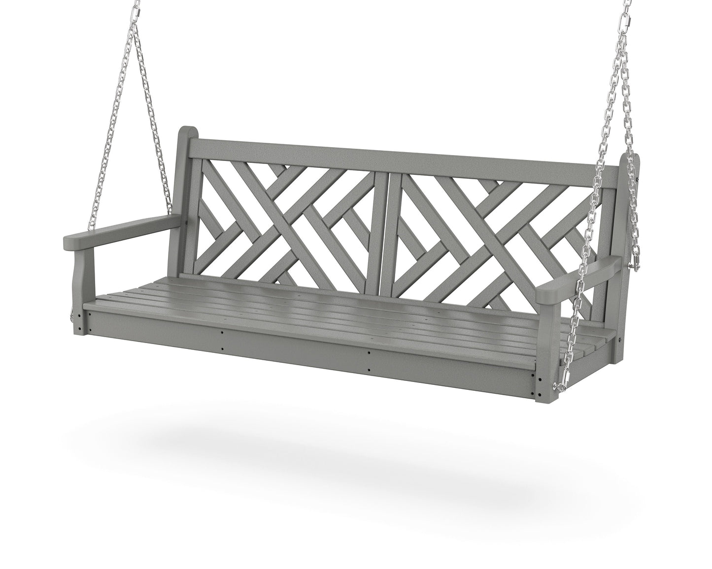 POLYWOOD Chippendale 60" Swing — Slate Grey