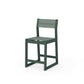 POLYWOOD EDGE Sling Counter Side Chair — Green / Dupioni Sea Mist Sling