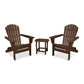 POLYWOOD South Beach 3-Piece Folding Adirondack Set FREE SHIPPING