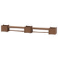 POLYWOOD 60" Country Living Straight Double Planter Bench Set - Large — Teak