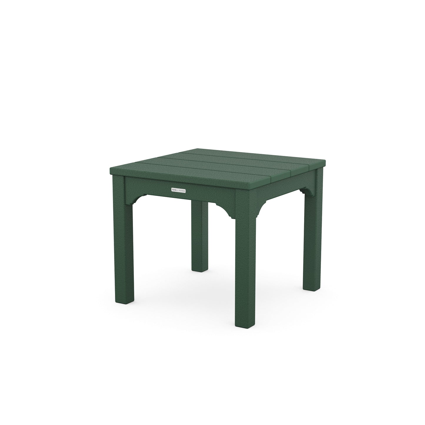 POLYWOOD Chinoiserie End Table — Green