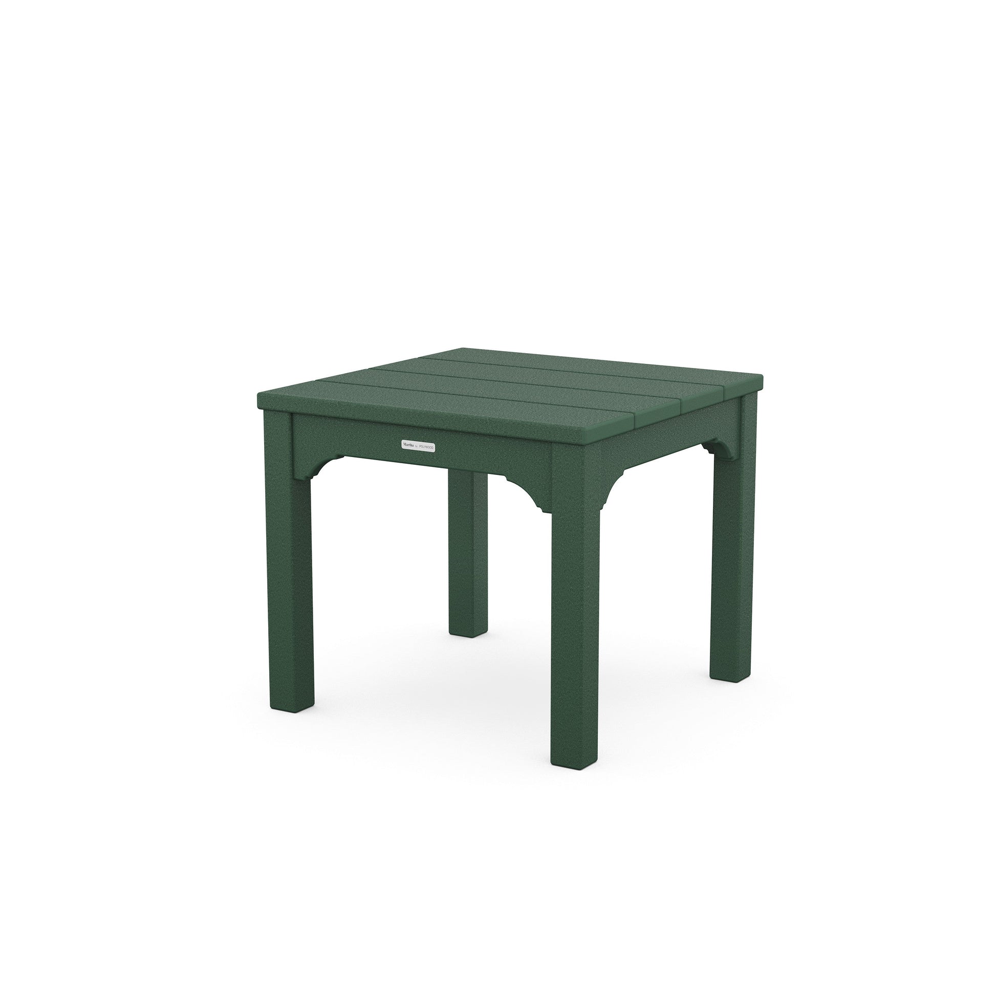 POLYWOOD Chinoiserie End Table — Green