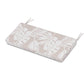 POLYWOOD Chinoiserie Bench Seat Cushion — Leaf Dune Burlap